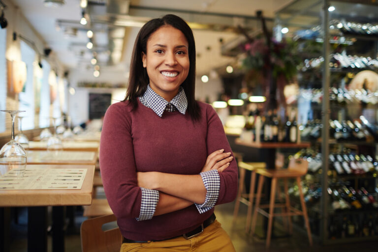 Girl in cafe